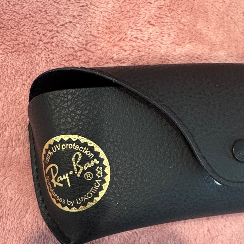 Ray-Ban Black Sunglasses Case with Gold Logo - Picture 2 of 4